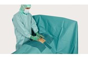 Trousse BARRIER Flex Universal, drapage abdominal en cours d'utilisation